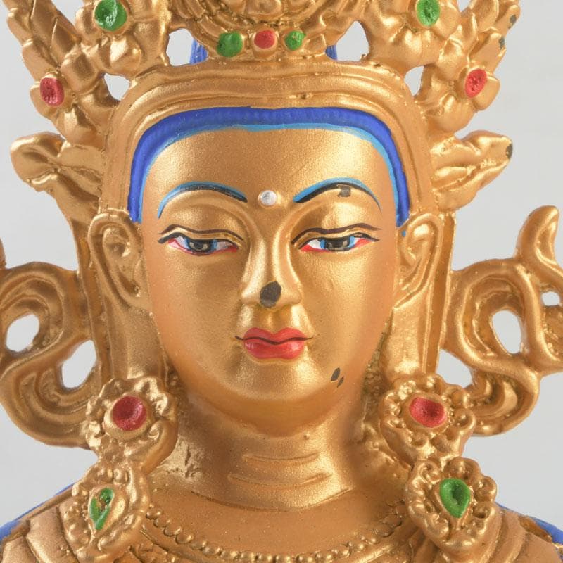 仏教美術　古銅鍍金　チベット仏　仏像　置物　V　9376