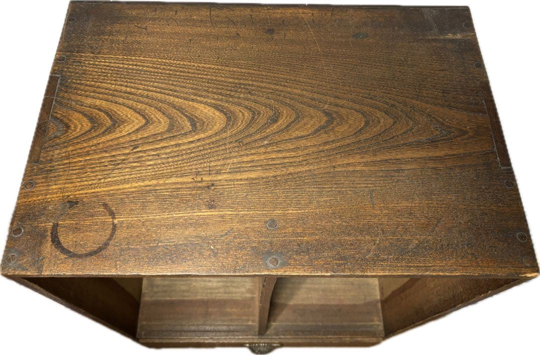 水屋箪笥 アンティーク レトロ 黒柿 タンス