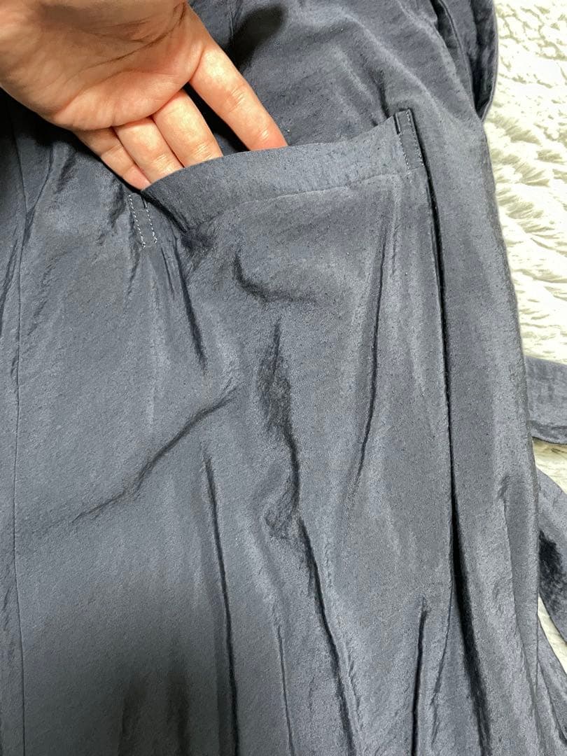 ヴィヴィアンウエストウッド　ブルーグレー サルエルパンツ リボン付き