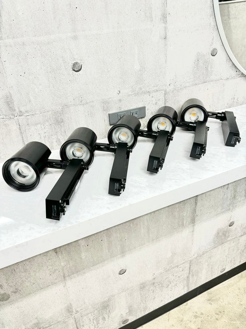 【美品】LED照明器具　ブラック スポットライト 5個セット