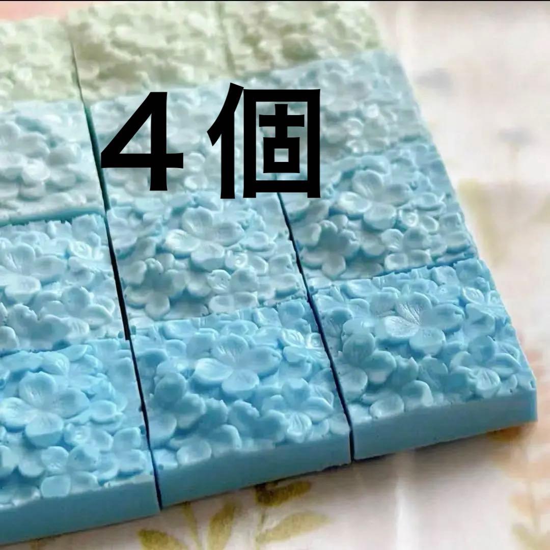 シーリングスタンプ用ワックス シリコンモールドアジサイ型
