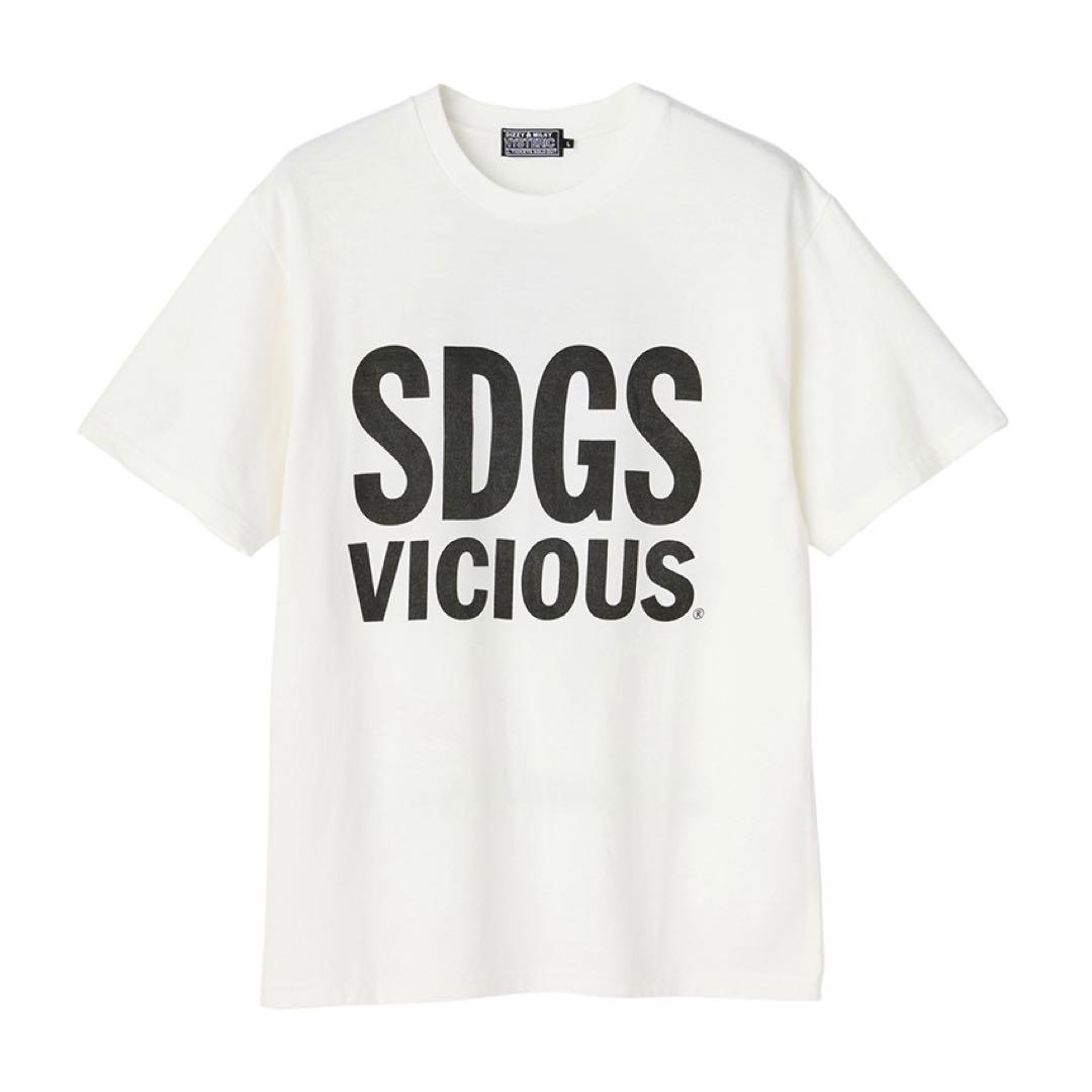 ヒステリックグラマー SDGS VICIOUS Tシャツ white