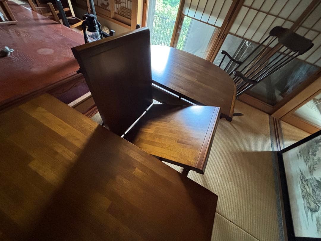 マルニ木工　日本製　定価40万以上　伸縮テーブル