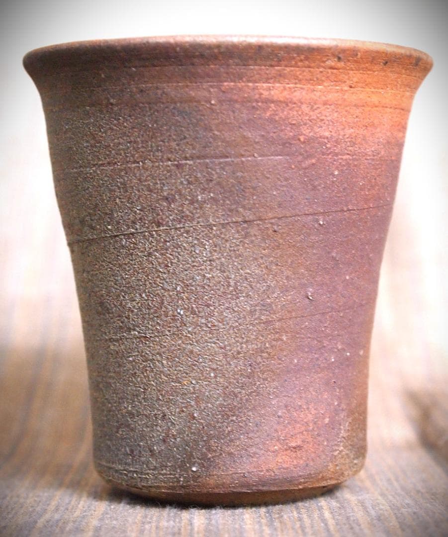 人気作家★中里隆★唐津南蛮麦酒器A★緋色