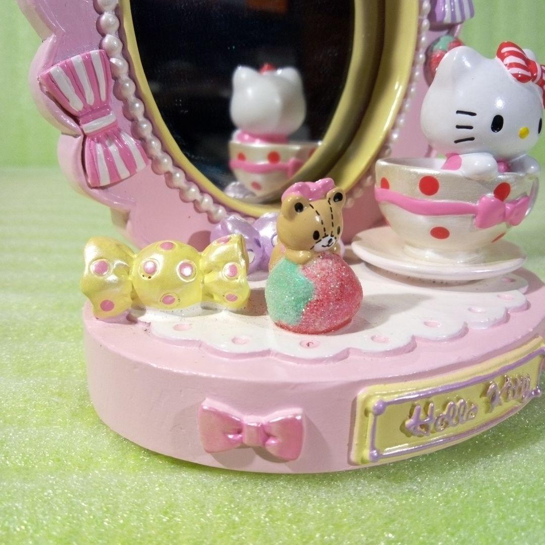 ハローキティ　タイニーチャム　Sanrio　鏡　卓上鏡　ピンク　桃色　レア　希少