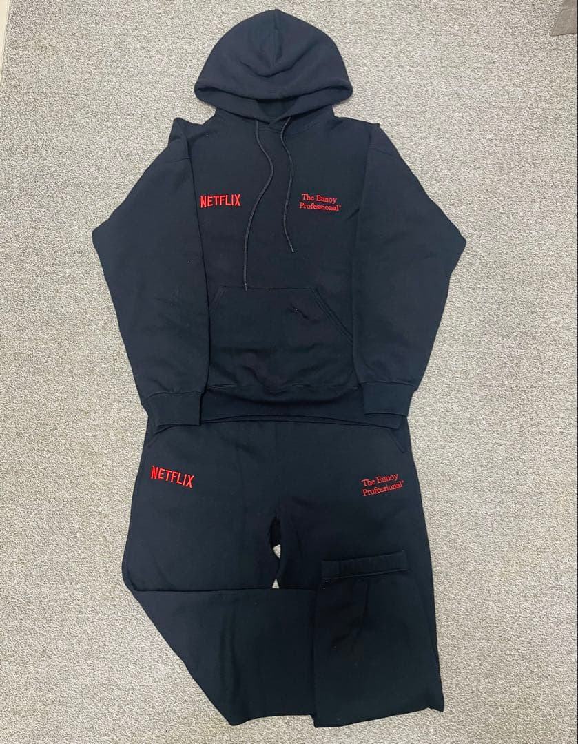 【美品】スタイリスト私物 ENNOY NETFLIX セットアップ（XL）