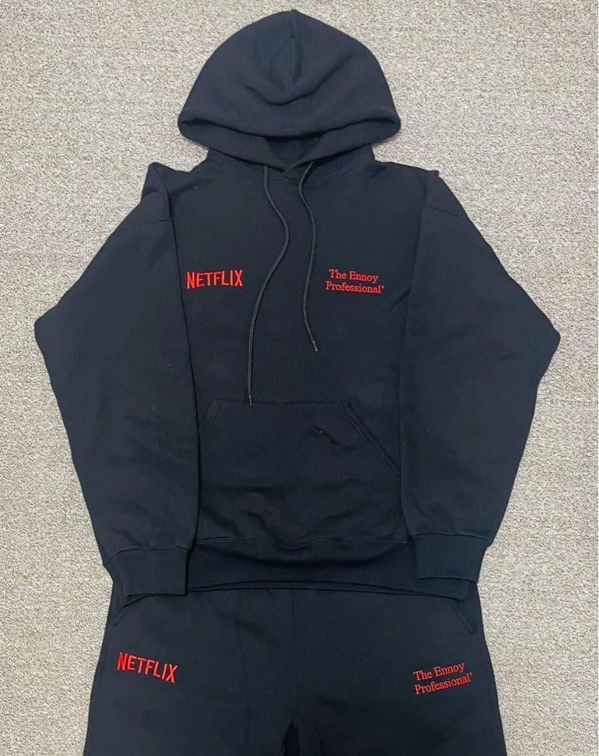 【美品】スタイリスト私物 ENNOY NETFLIX セットアップ（XL）