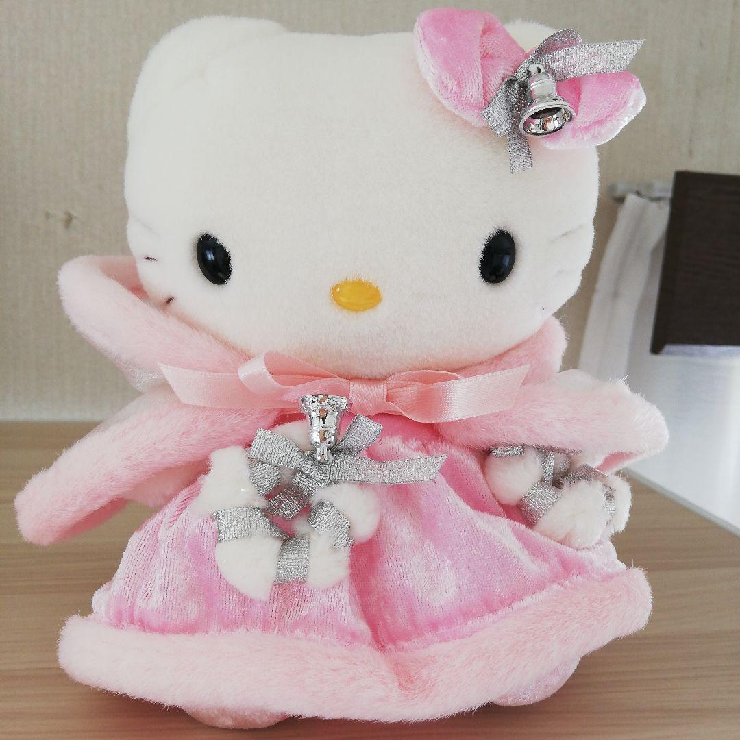 【レア】ハローキティ フード付きぬいぐるみ ピンクドレス
