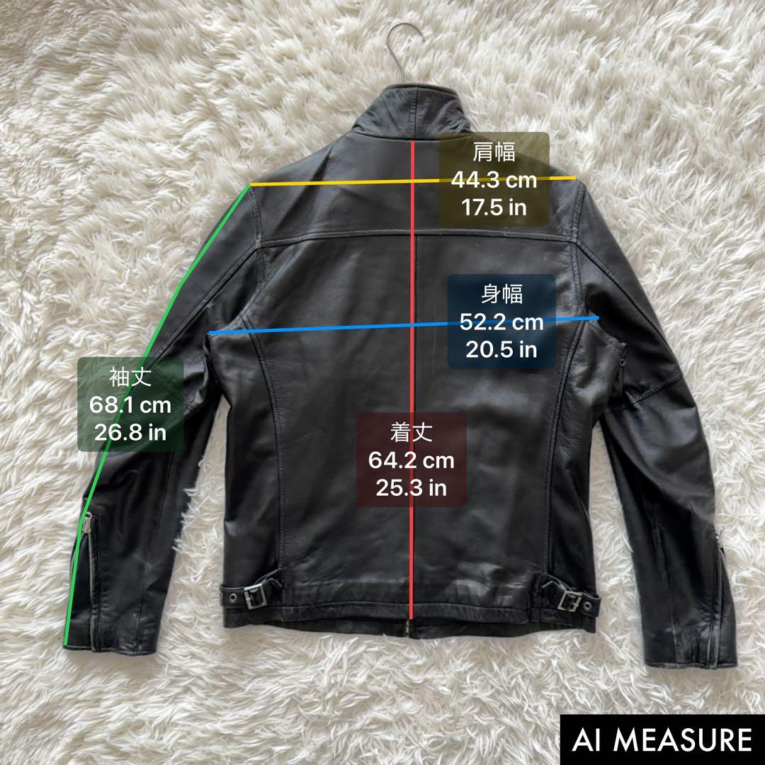 Lサイズ Schott レザージャケット シングルライダース ブラック 黒 ロゴ