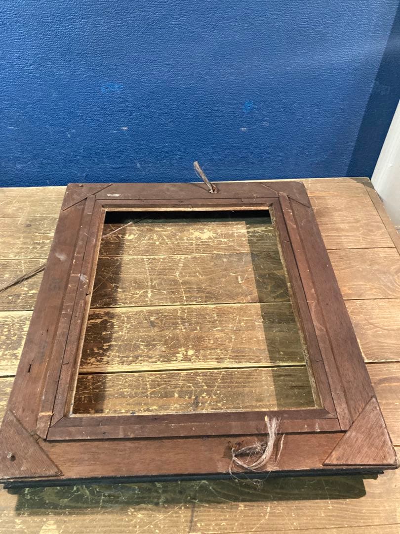 D 額縁　アート　アンティーク調　ヴィンテージ　木製　木枠　ブラウン　茶系