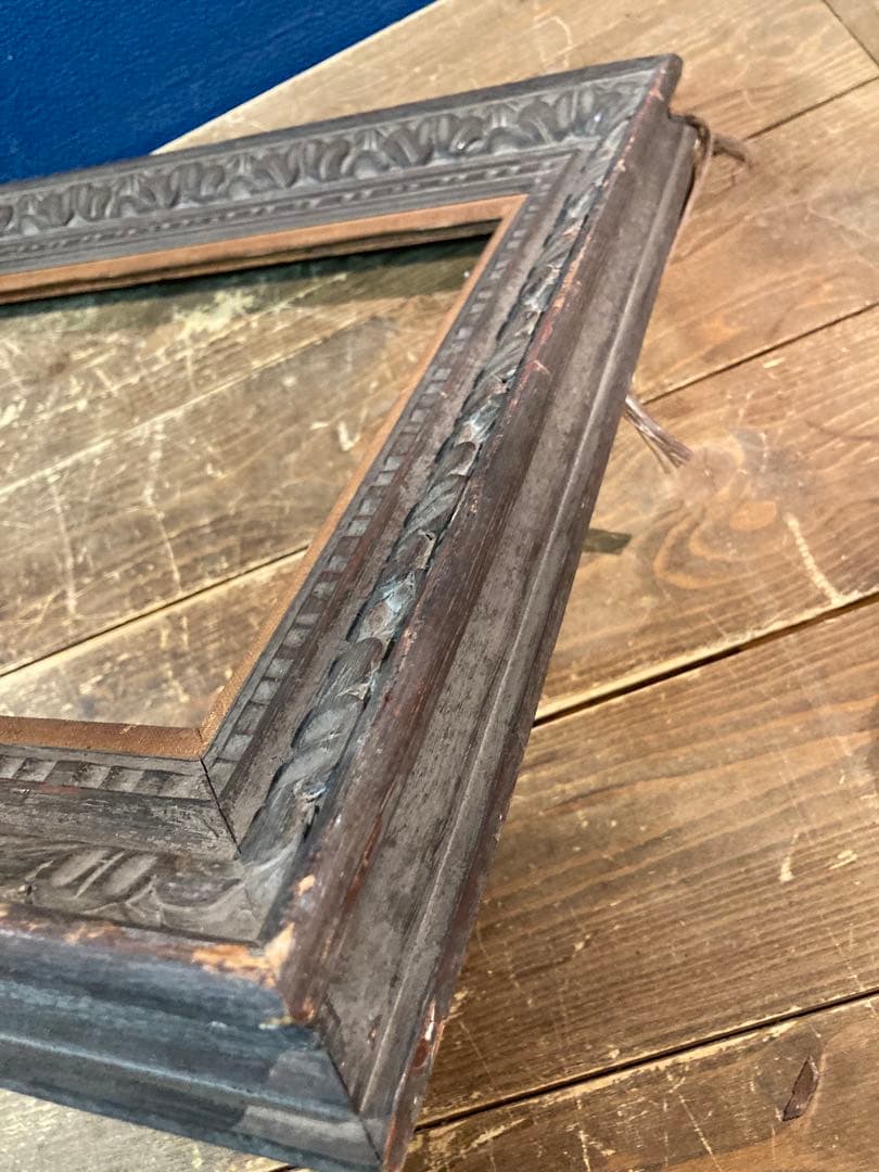 D 額縁　アート　アンティーク調　ヴィンテージ　木製　木枠　ブラウン　茶系