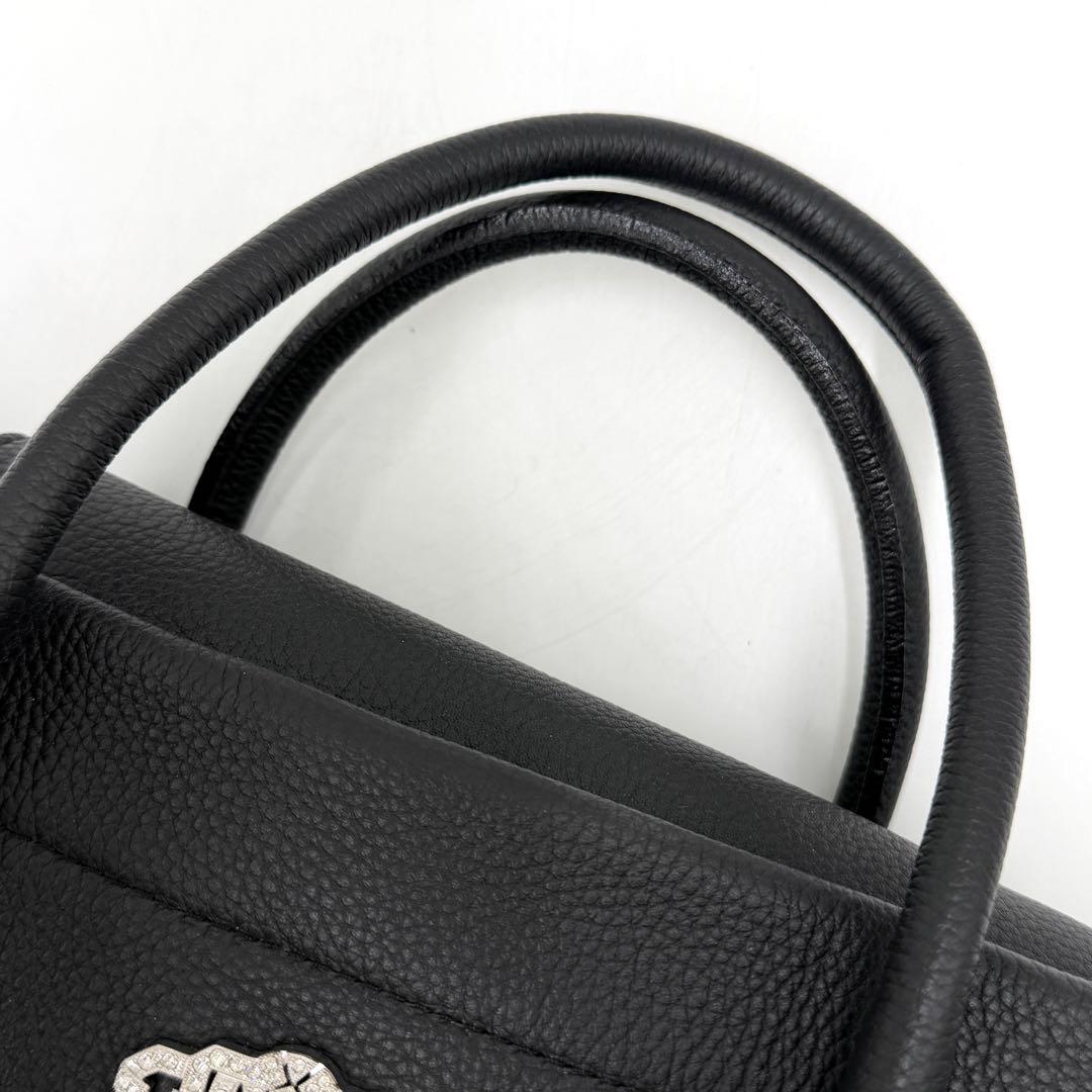 【極美品】ADMJ トートバッグ アールデコモティーフ スパニッシュ ブラック