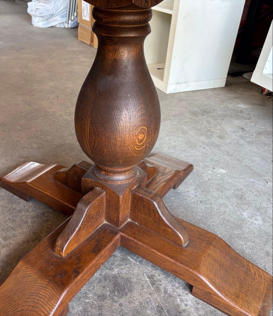 【ダイニングテーブル】オランダ製　16角形丸テーブル　アンティーク