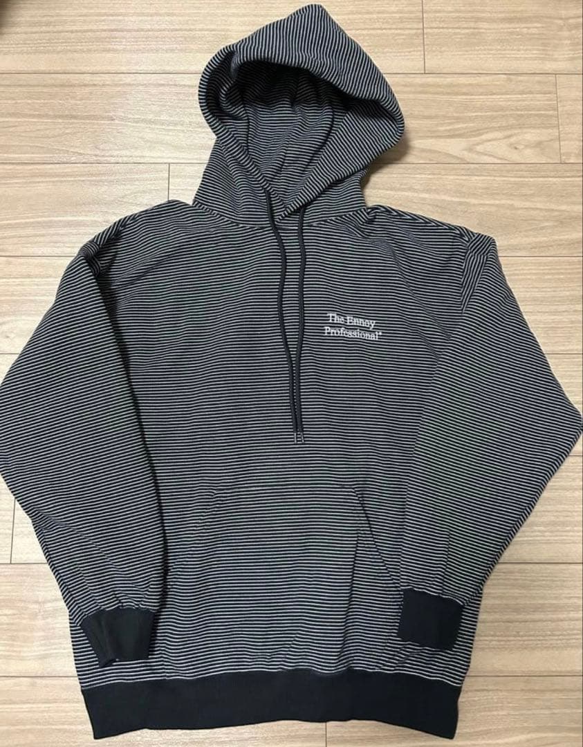 トップス ENNOY BORDER HOODIE SWEAT L
