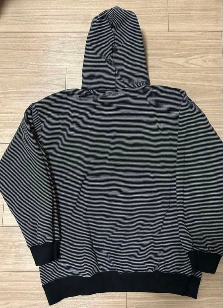 トップス ENNOY BORDER HOODIE SWEAT L