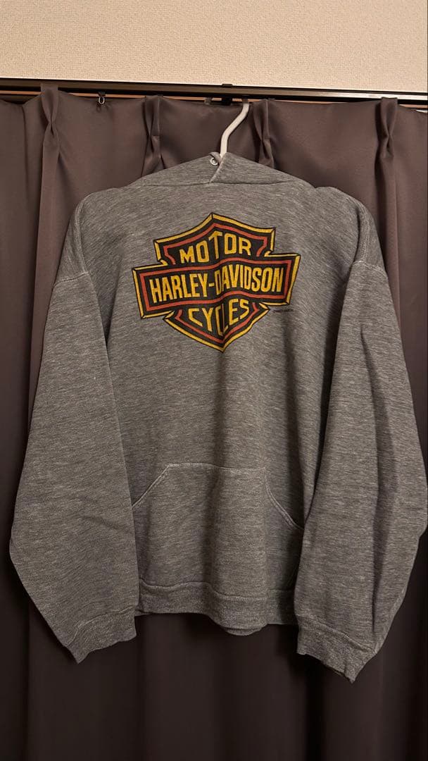 90s Harley-Davidson パーカーRUSSELL製 USA 古着
