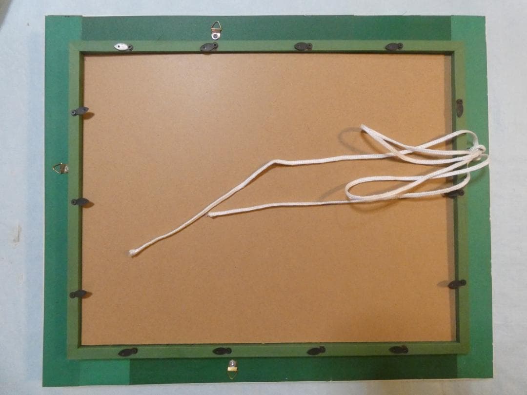 【限定値下げ】人物画　油絵　ロッカクアヤコ　F6号　女の子　額付き　手描き肉筆