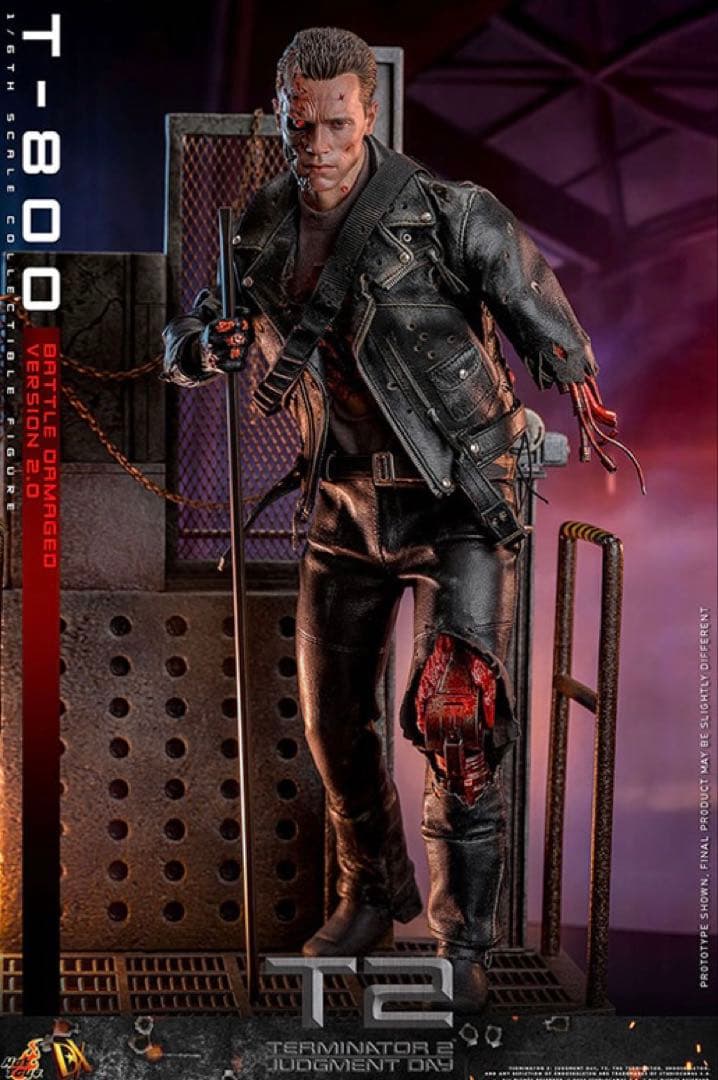 ホットトイズ 1/6 ターミネーター2 T-800バトルダメージ2.0 DX46