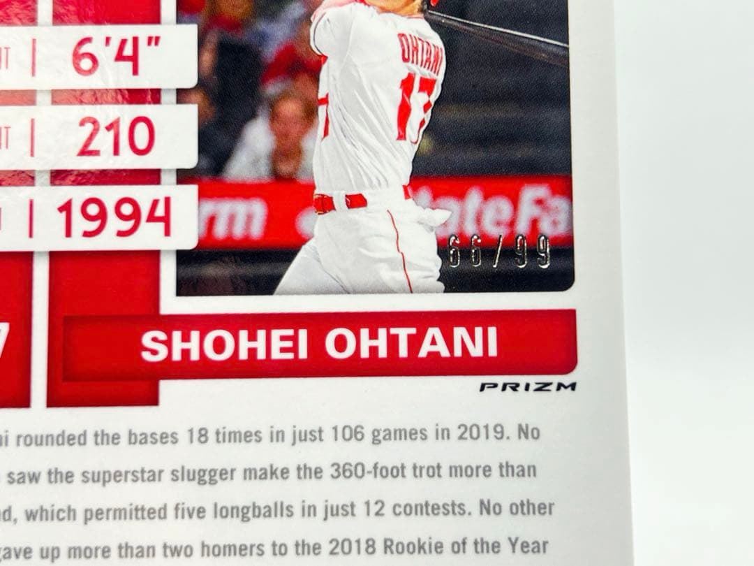 2020 Panini Chronicles 99シリ リフラクター 大谷翔平