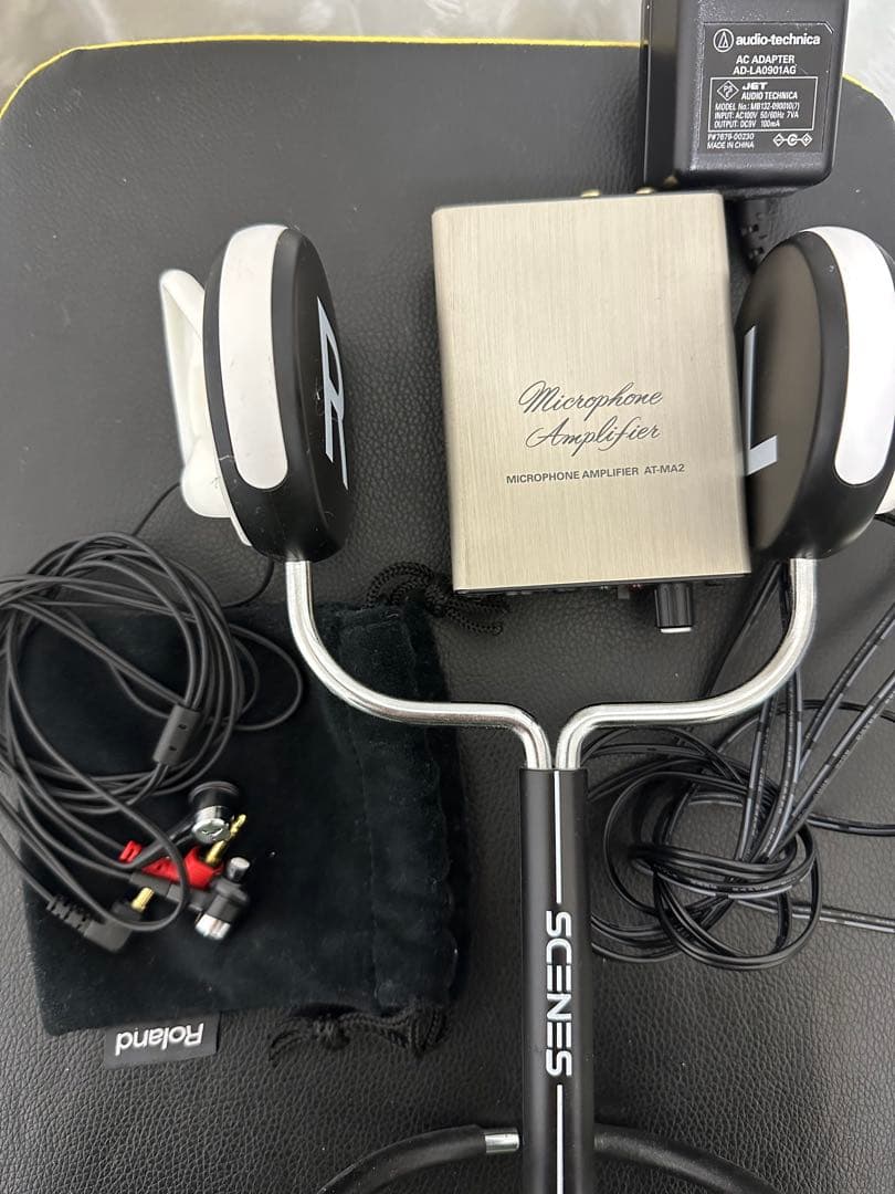 ASMR機材　バイノーラルマイク+アンプ+ダミーヘッド