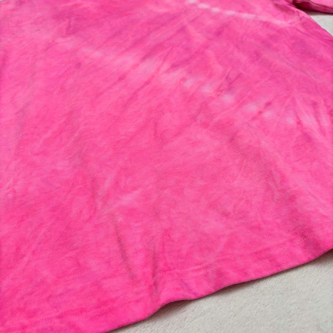 ルイヴィトン タイダイ インサイドアウトTシャツ ピンク LVロゴ M 22SS