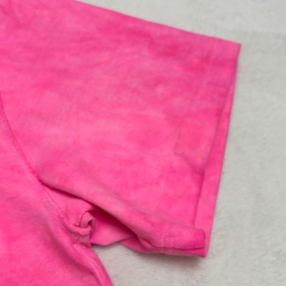 ルイヴィトン タイダイ インサイドアウトTシャツ ピンク LVロゴ M 22SS