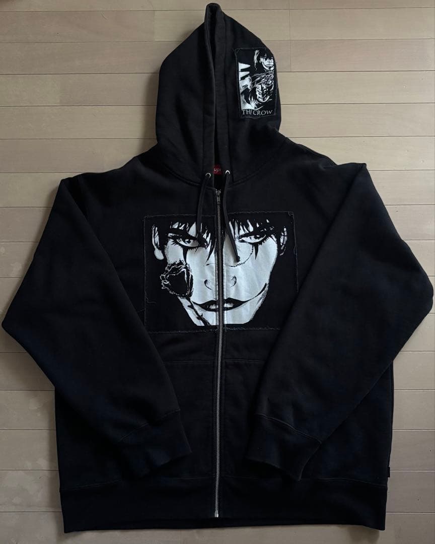 日*人様 Supreme The Crow ZipUp Hooded Sweat