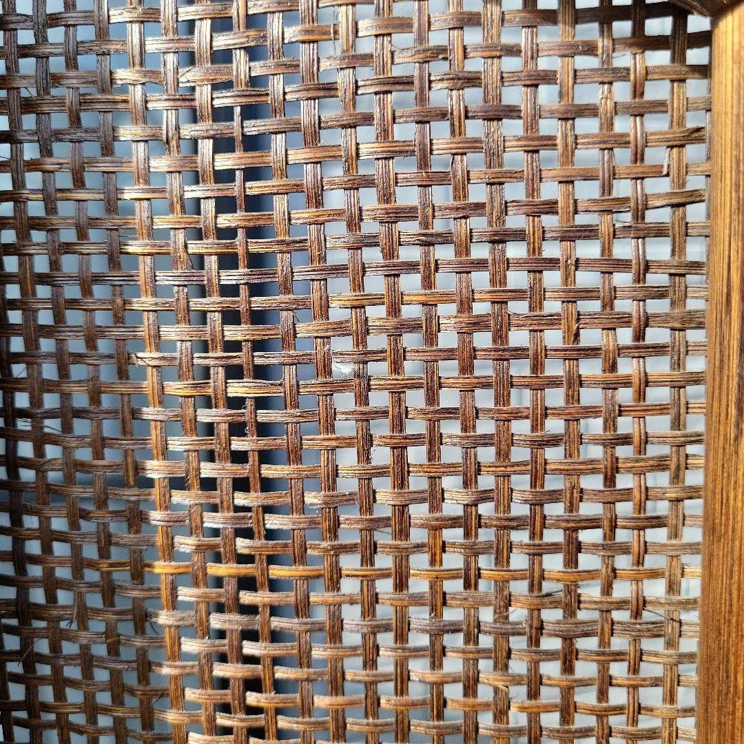 衝立 3連 ラタン パーテーション 籐家具 超美品 間仕切り アジアン レトロ