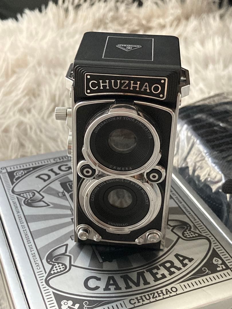 CHUZHAO デジタルレトロカメラ｜ヴィンテージ二眼レフ　ケース付き