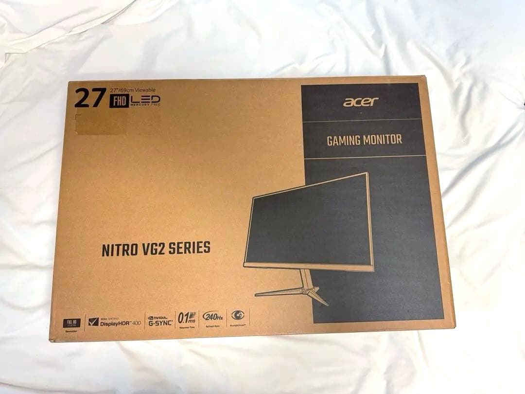 Acer VG272Xbmiipx 27インチ ゲーミングモニター