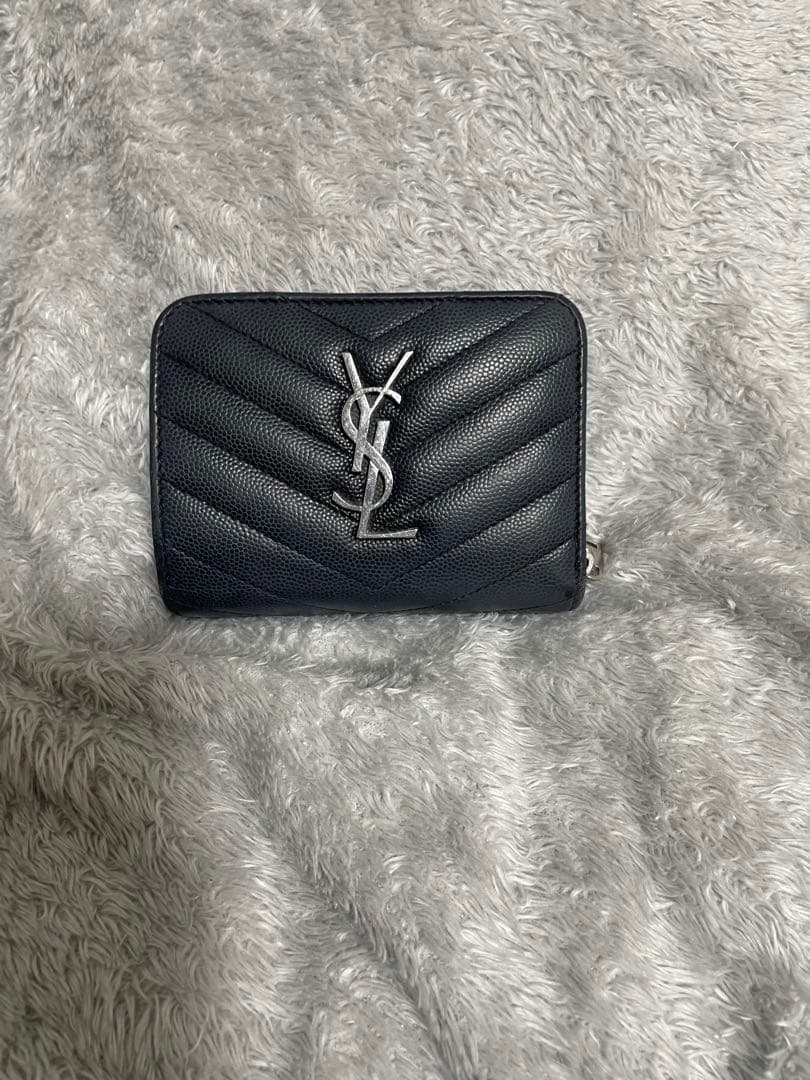 サンローラン　BLACK 二つ折り財布