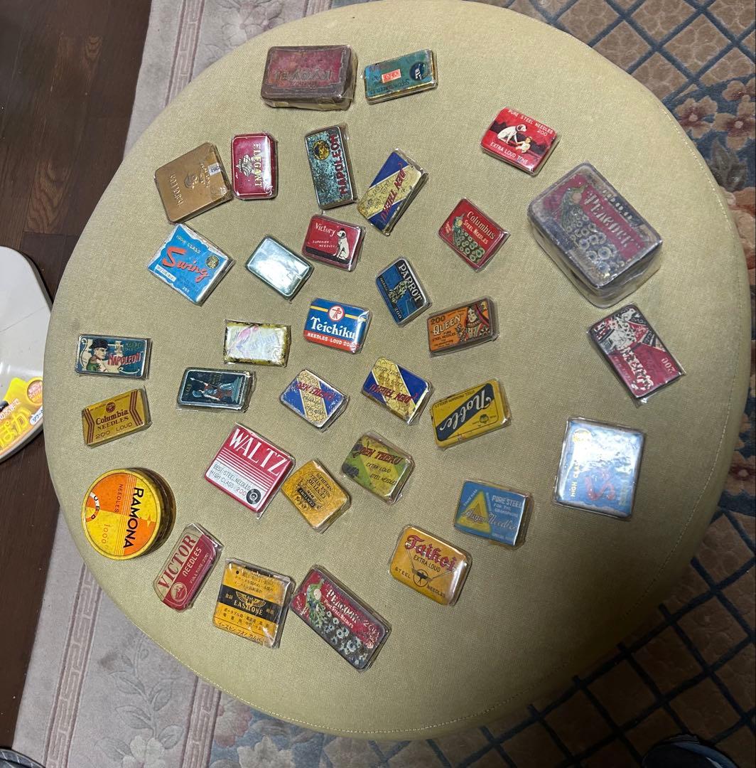 蓄音機レコード　缶針33個