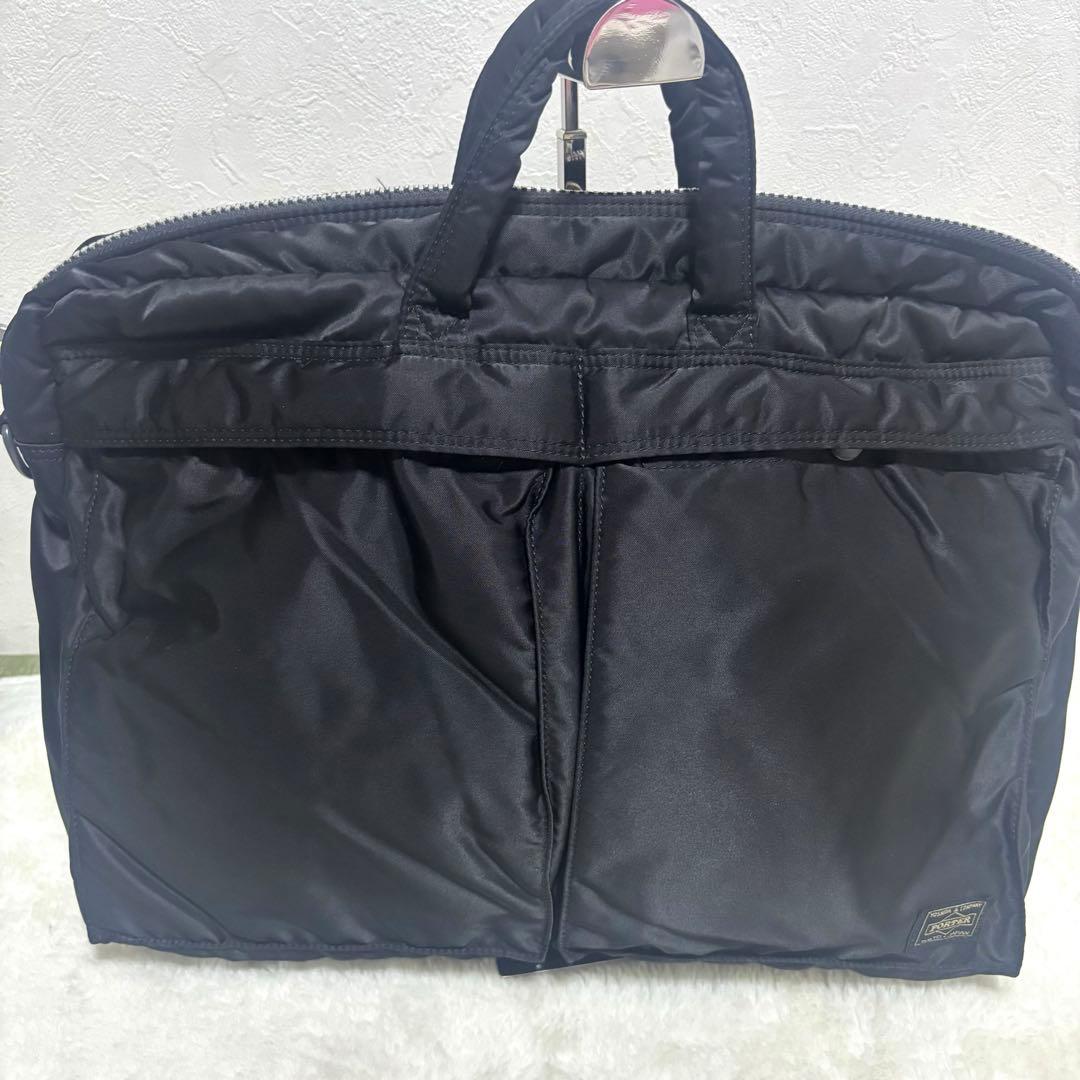 【美品】PORTER ポーター タンカー ビジネスバッグブラック ナイロン