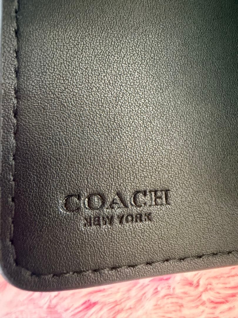 COACH ネイビー 二つ折り財布新品 プレゼントに♡