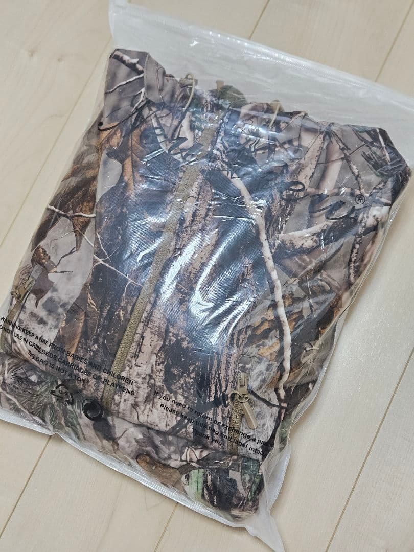 リアルツリー柄 迷彩服 セットアップ 上下セット 冬用ジャンパー サバイバル