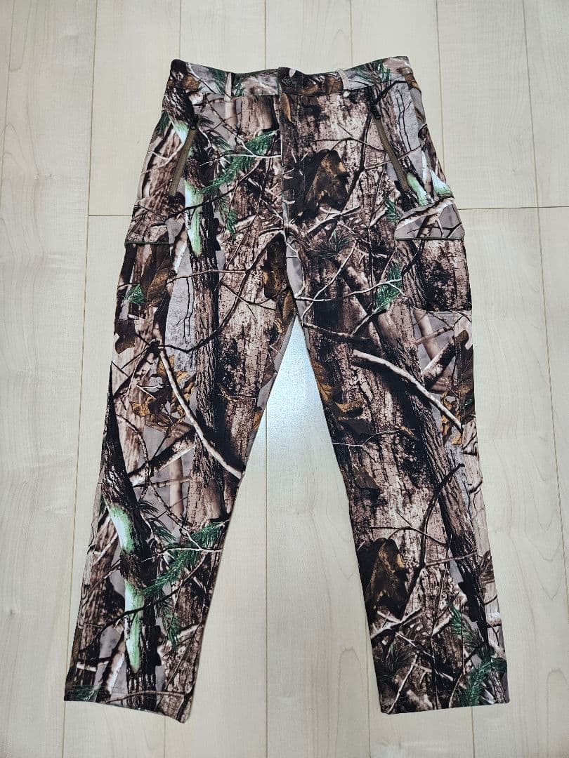 リアルツリー柄 迷彩服 セットアップ 上下セット 冬用ジャンパー サバイバル