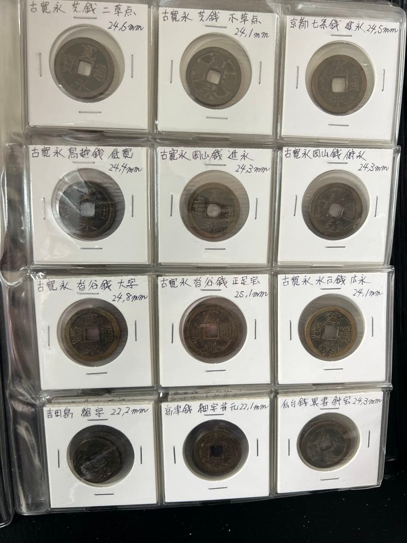 穴銭　寛永銭ブック2冊　128種類他