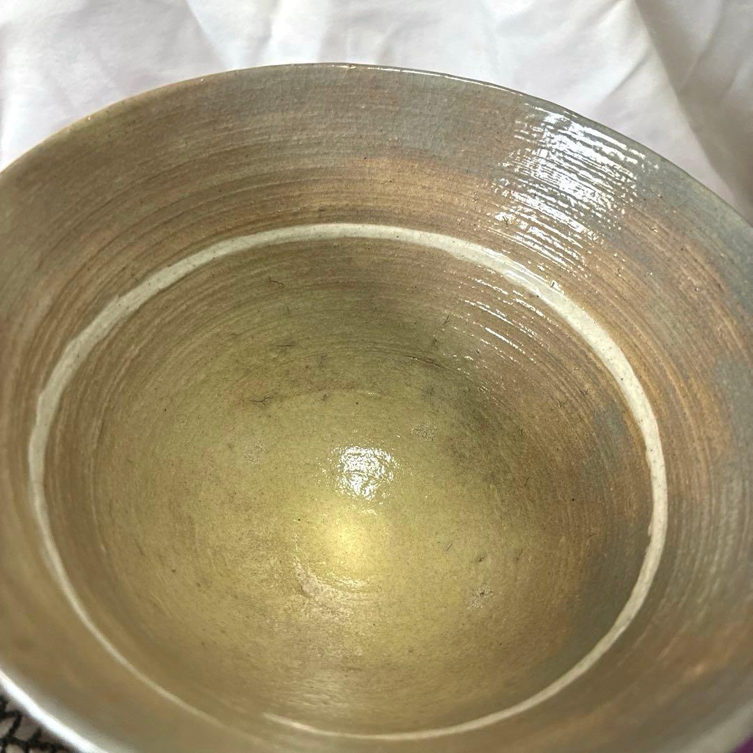 【茶道碗】赤津焼窯元　長谷窯　加藤錦雄 作　茂三写し　￥57,350 桐箱.暦栞