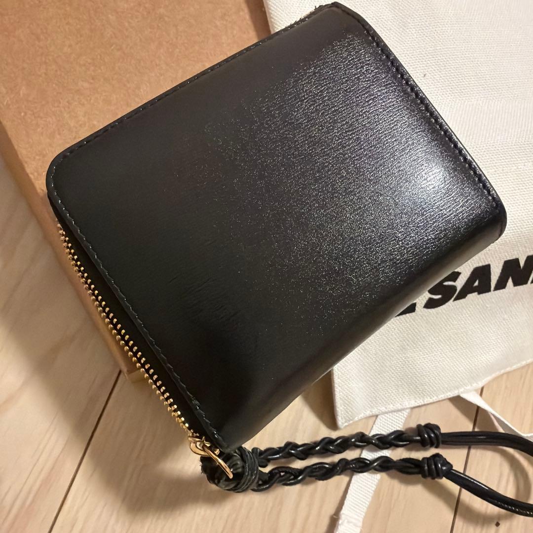 JIL SANDER ブラック レザー財布