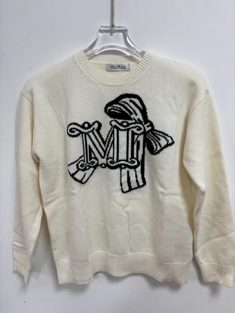 MAXMARA★ラウンドネック 長袖ニット セーター