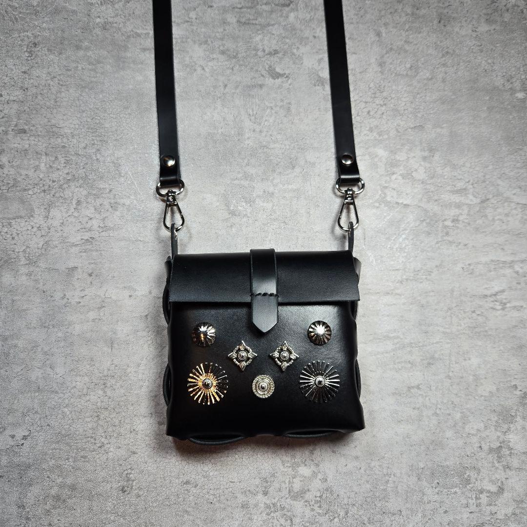 専用　スタッズ　レザー　バッグ　グローブホルダー　ハンドメイド