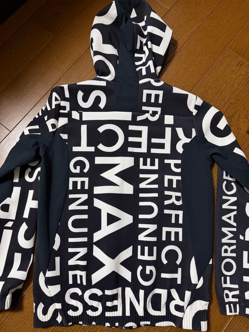 PGG 文字プリント ジャケット フード付き