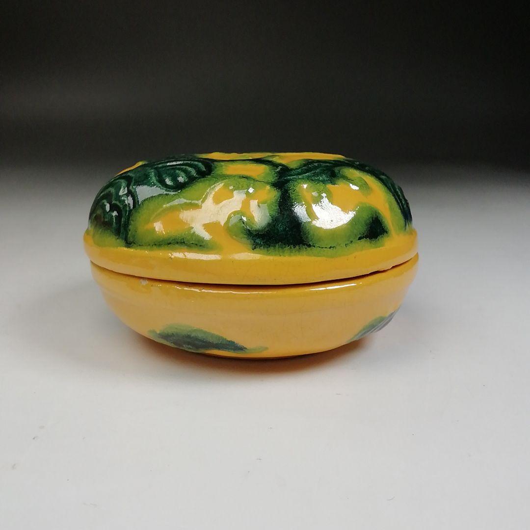 Ｗ１４　香合　『大樋焼』『荒磯』『松雲窯　泉喜仙 造』　共箱　茶道具