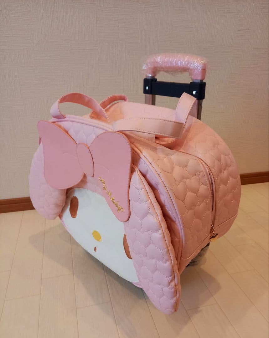 希少　サンリオ　マイメロ ダイカット フェイス　キャリーケース　バッグ　未使用