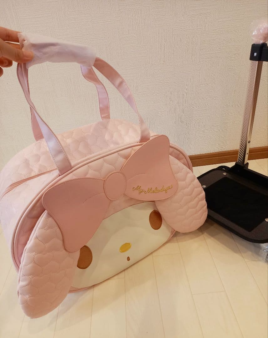 希少　サンリオ　マイメロ ダイカット フェイス　キャリーケース　バッグ　未使用