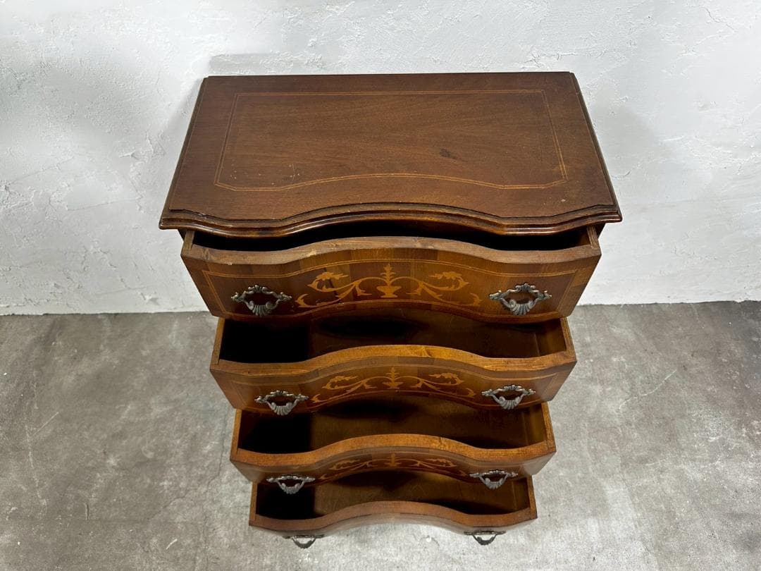 『イタリア製』4段チェスト チェスト サイドボート キャビネット RWche15