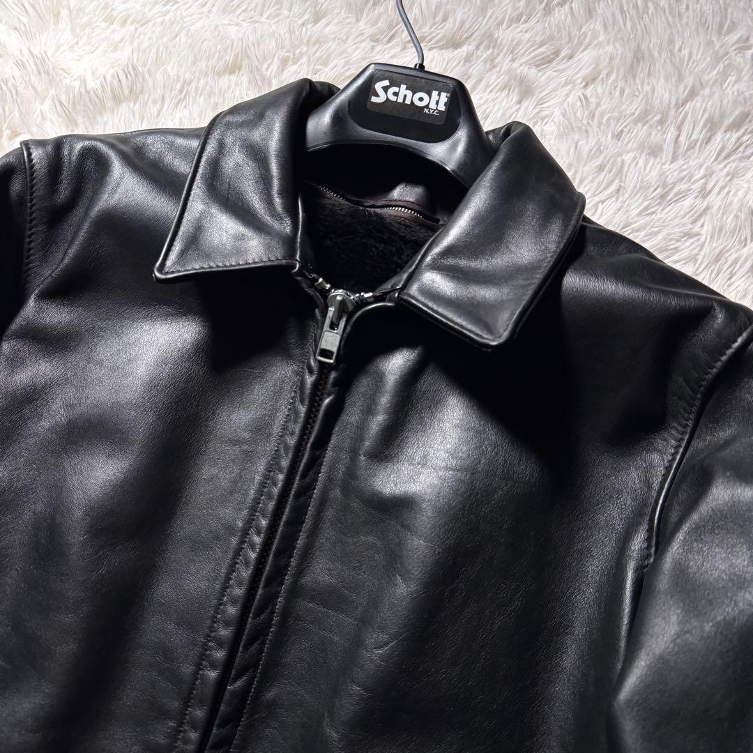 美品/希少✨schott トラッカージャケット　652 本革　ブラック　40