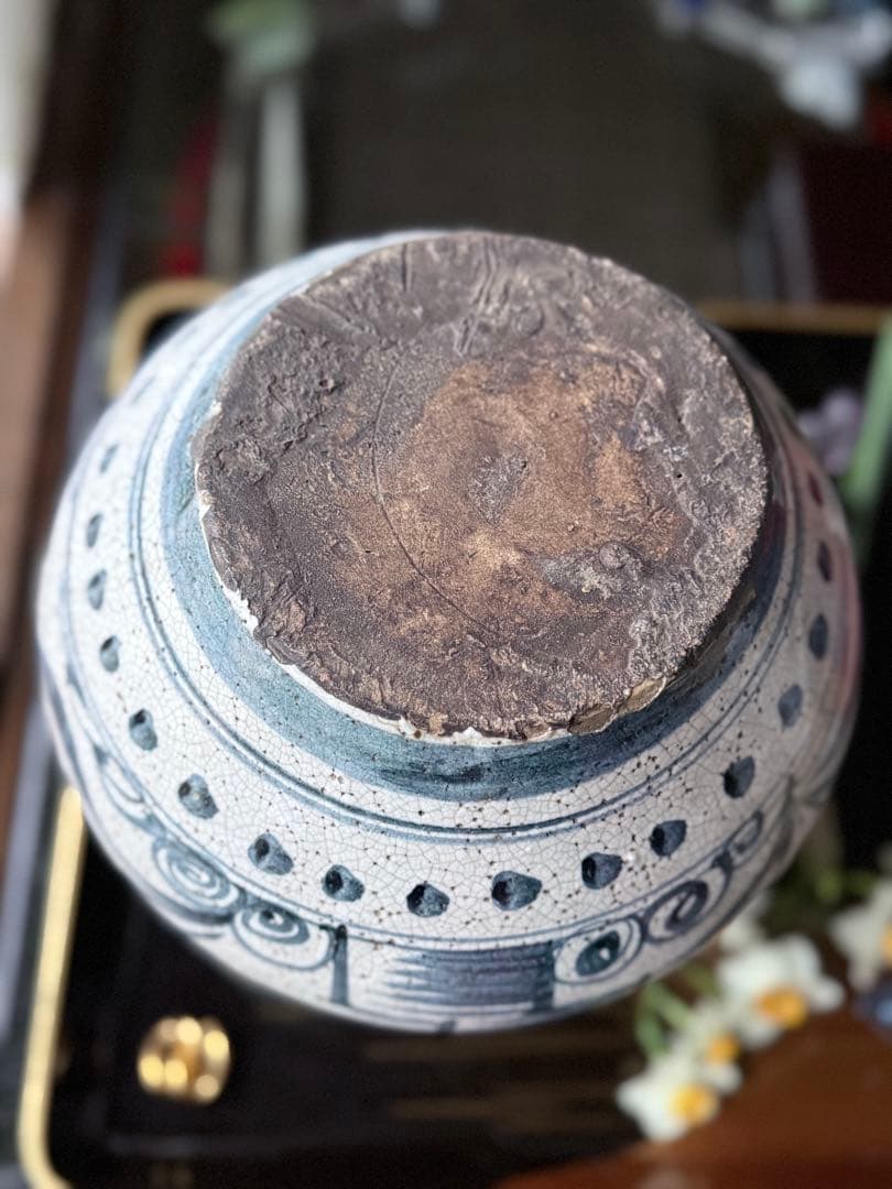 2332様感謝‼️新春の渾身リリース‼️大陸の息吹‼️門外不出愛蔵品李朝　染付壺1客