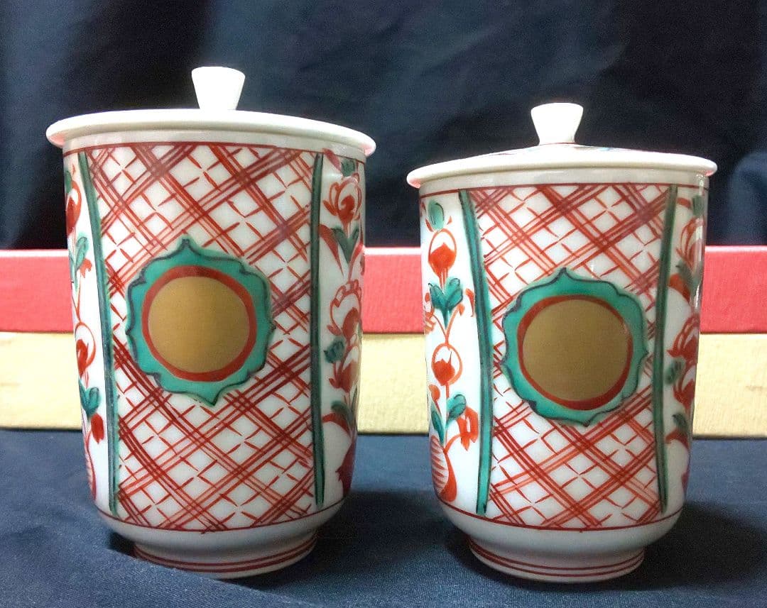 ◆新品未使用◆高野昭阿弥 夫婦茶碗 と 夫婦湯呑み