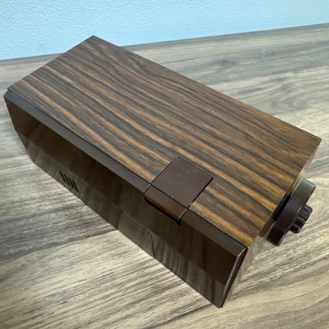 パタパタ時計 シチズン CITIZEN 7RD020 木目調 置時計